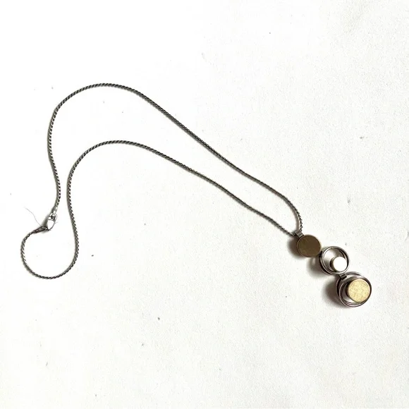 Elegant Gold and Silver Pendant Necklace by Elizabeth Garvin Designs - Picture 2 of 15